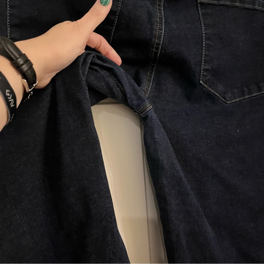 Articles of‎ Society dark wash raw hem flare leg denim jeans women’s size 31 - Picture 5 of 12